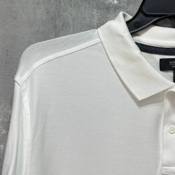 Nordstrom Men's White Short-Sleeve Polo Shirt SZ 2XL - Picture 3 of 5